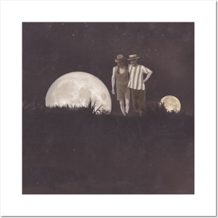 Moon on a Meadow Dream Surreal Vintage Photography 1920's Posters and Art